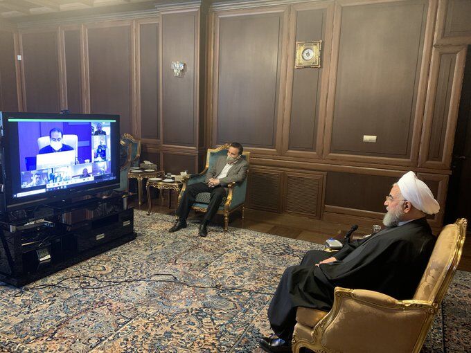 جلسه ویدئو کنفرانس روحانی