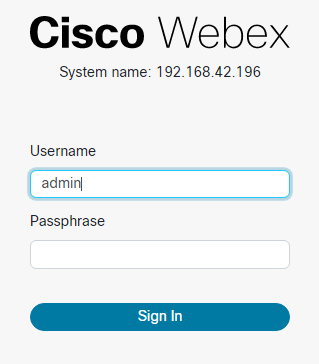 لاگین به رابط کاربری Cisco sx
